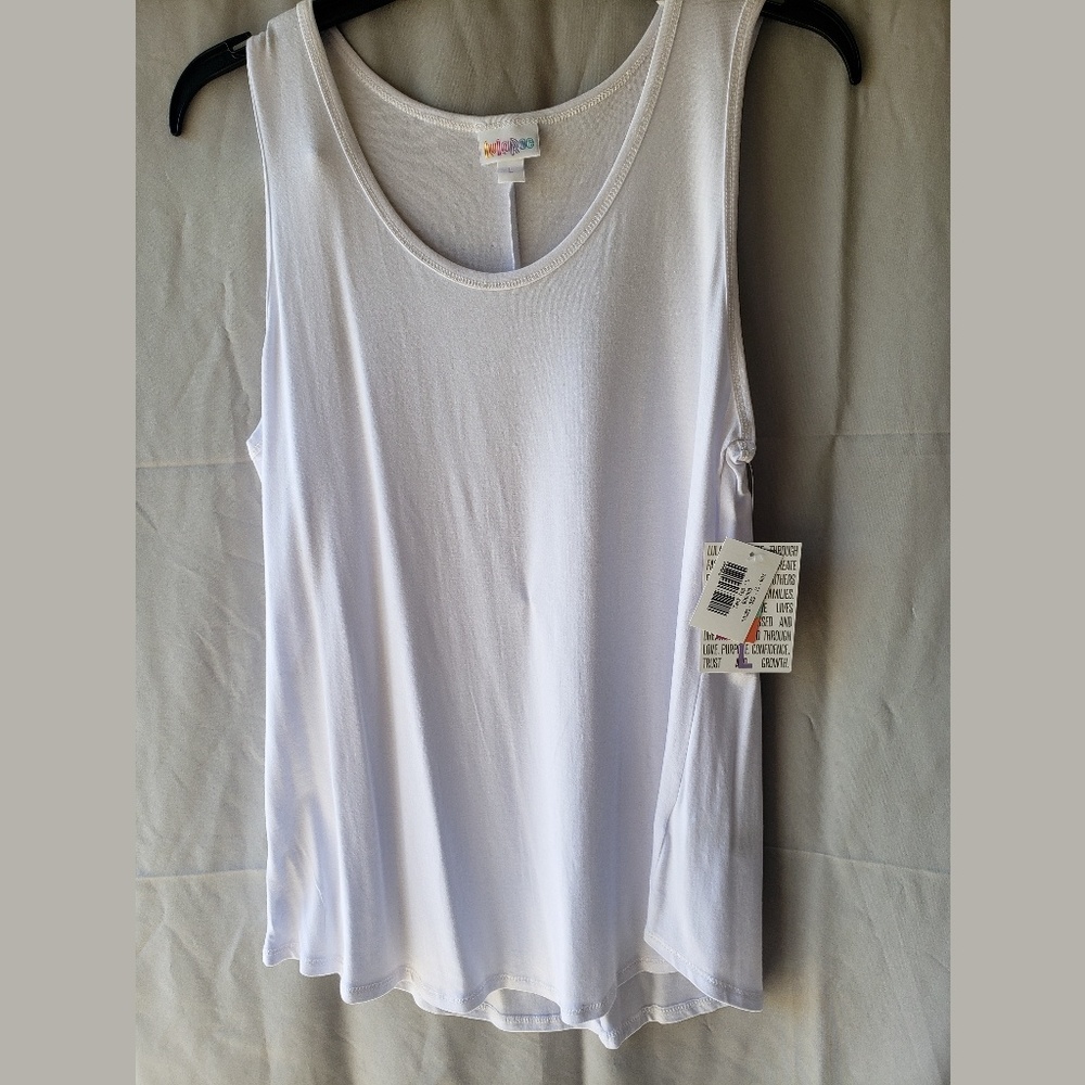 Lularoe White Tank L